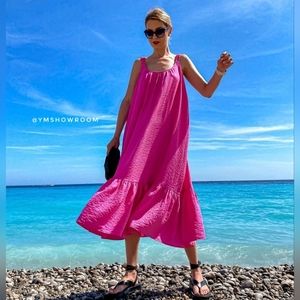 Mango Pink Midi Dress